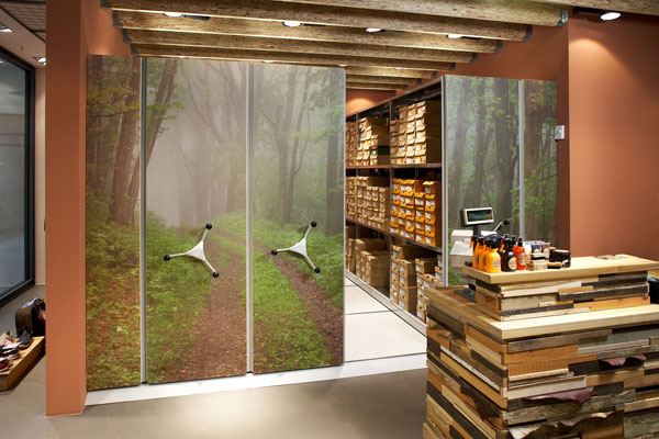 Verfahrbares Shopregal